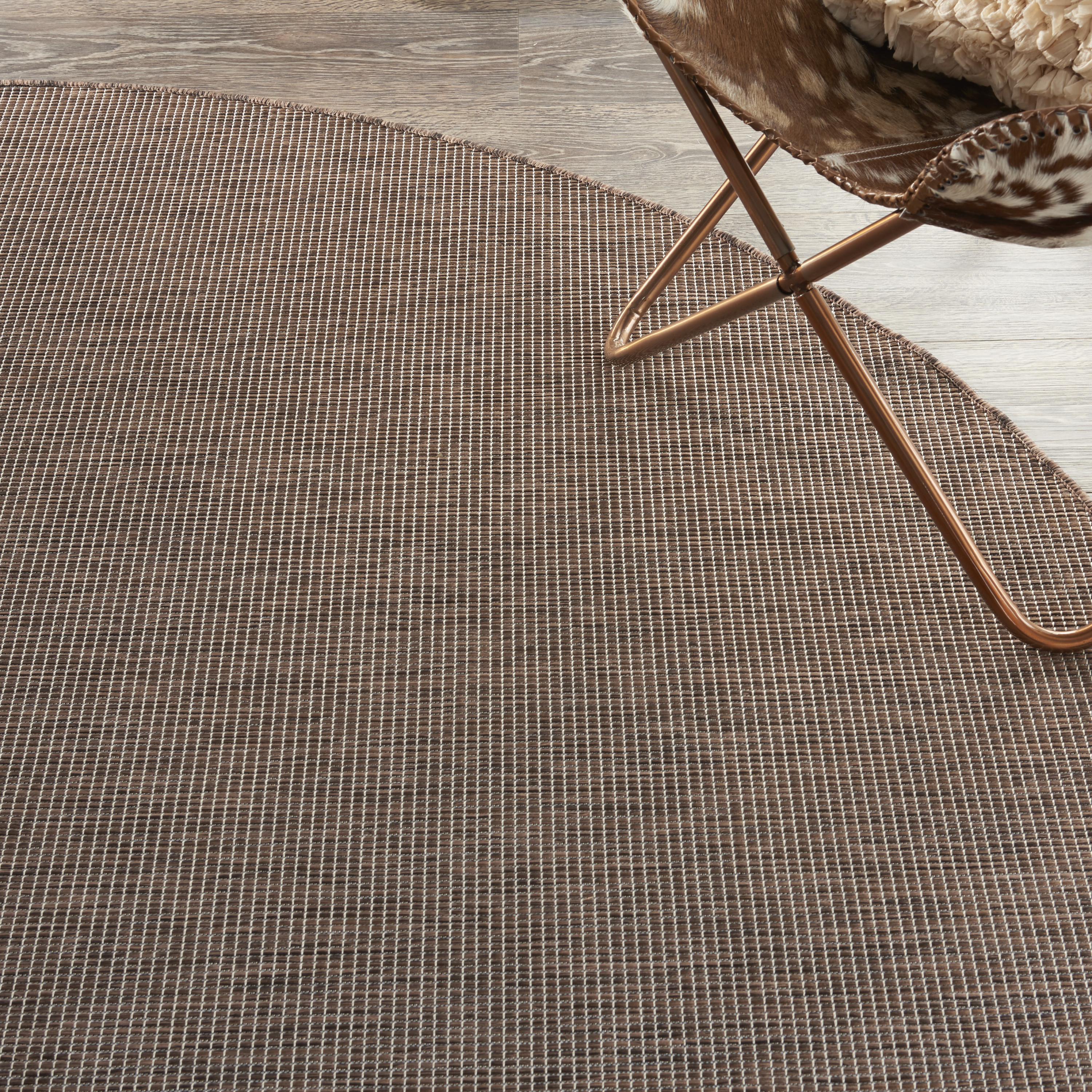 Nourison Positano 8' x Round Natural Modern Rug