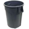 Impact, Gator®, 44gal, Plastic, Gray, Round, Receptacle