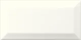 Delray White Caps 3×6 Field Tile Beveled Glossy