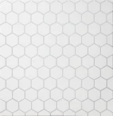 Ozzi White 1-7/8″ Hex Mosaic