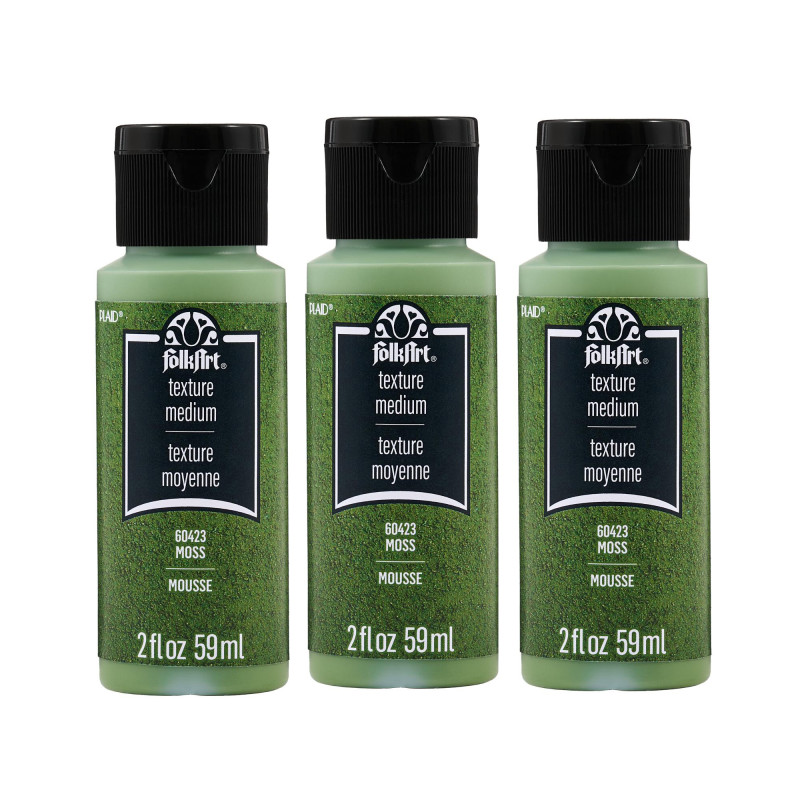 Textured Medium, 2 oz, Moss, 3-Pack
