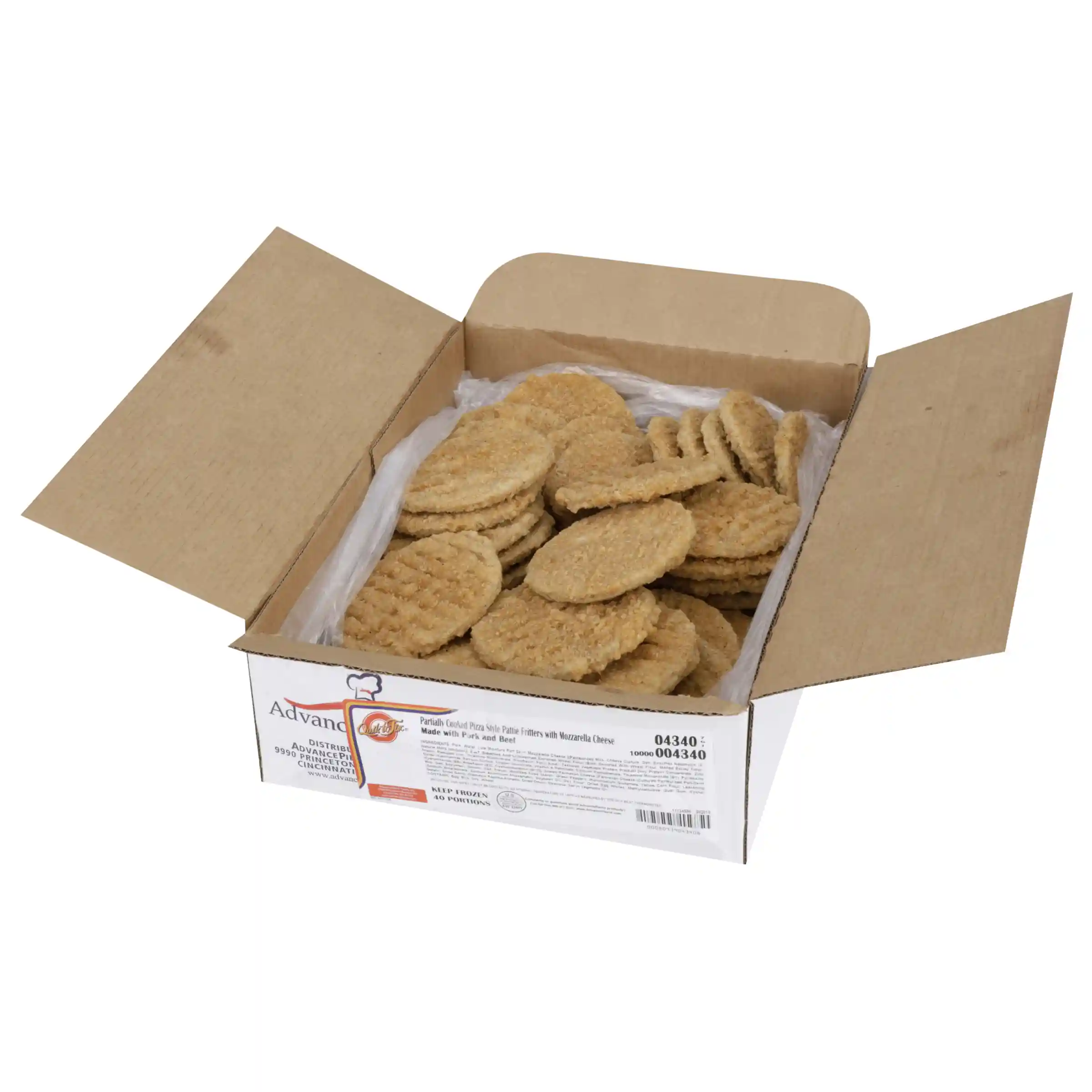 Quik-To-Fix® Super Crispy™ Red Label Partially Cooked Breaded Pizza Style Patty Fritters, 4 oz_image_4