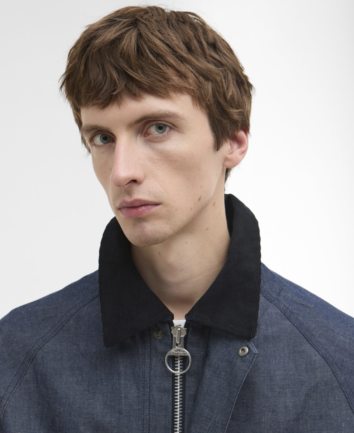 Barbour x ARKET Bebul Dry Wax Denim Jacket image number 3