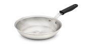 10-inch Wear-Ever® aluminum fry pan with natural finish and silicone handle