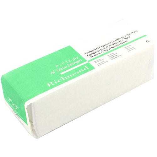 Bag-All Gauze 3"x3" , 12ply, Non Sterile