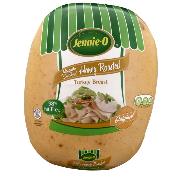 JENNIE-O(r) Original Mesquite Smoked Honey Roasted Turkey Breast, 2pc . C1N1 - Front No Plunge In Package (Hi Res)