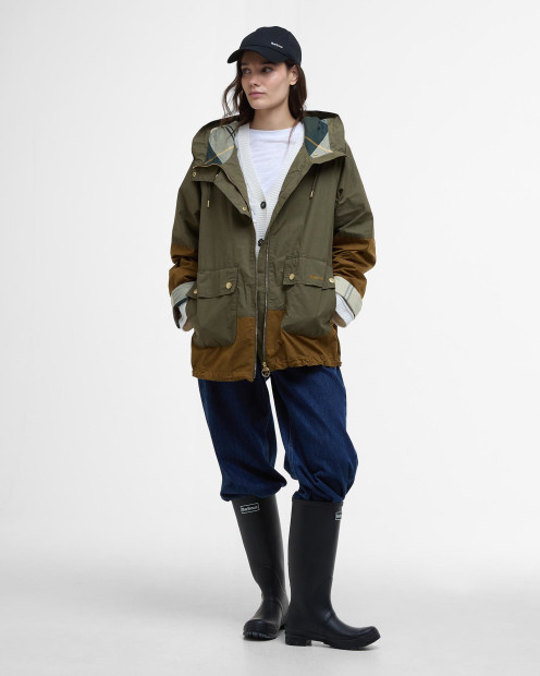Hayley Showerproof Jacket Dusky Green/Breen/Ancient Tartan