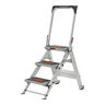 Safety Step Stepladder, Aluminum, 3-Step, 300 lbs. Capacity Rated