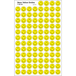 Neon Yellow Smiles superSpots&reg; Stickers, 800 ct