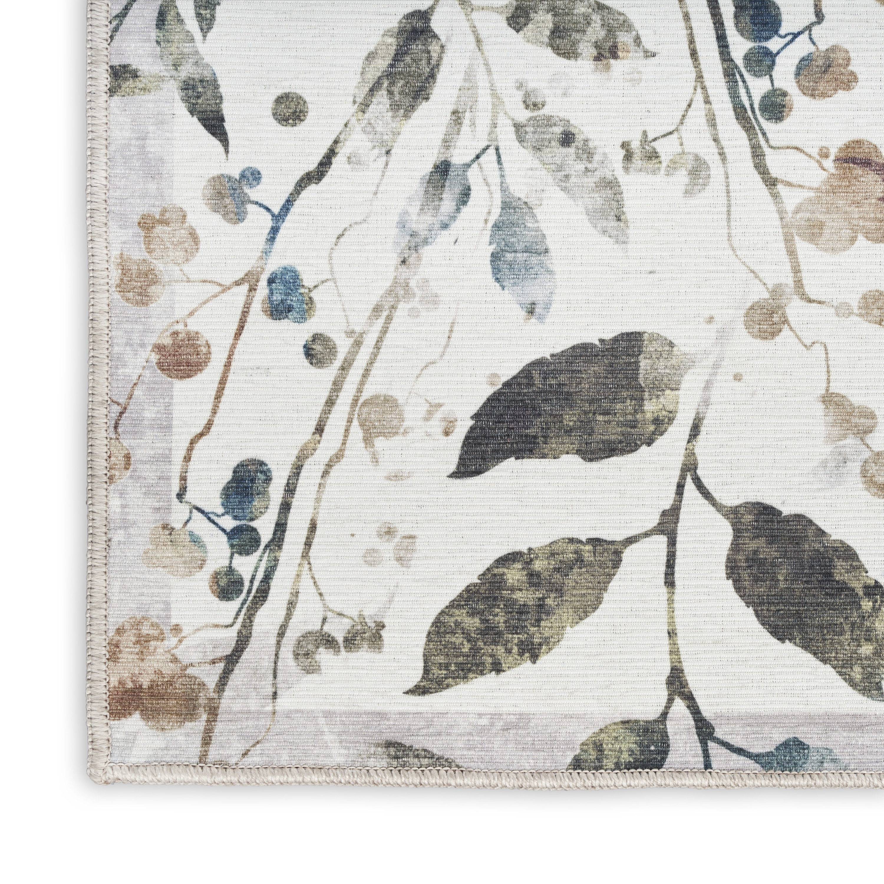 Nourison Nourison Washables 8' x 10' Ivory Multicolor Contemporary Indoor Rug