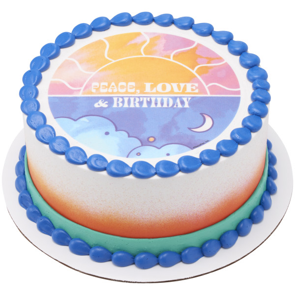 Peace, Love & Birthday-Assortment Edible Image®