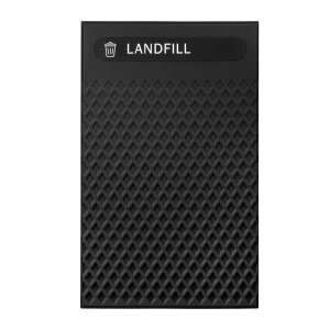 Rubbermaid Commercial, Decorative Plastic Landfill Panels, Large, Black