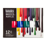 Liquitex BASICS Acrylic Paint Essential Colors 118 mL Tubes Set of 12