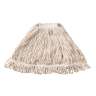 Rubbermaid Commercial, Super Stitch, Cotton Looped-End Wet Mop Head with 1" Headband, 24 oz, White