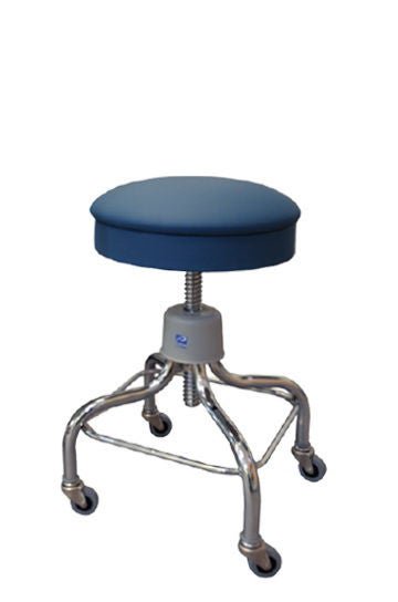 Pedigo Products STOOL EXAM W/FR LAKE BLUE SCREW SHAFT