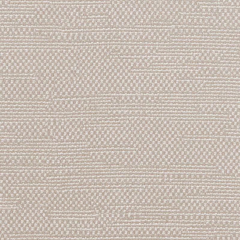 Beige looped carpet with subtle geometric grid pattern; lying flat, showing textured weave; close-up view under soft, even lighting suggesting an interior flooring sample.