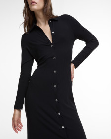 Della Knitted Midi Dress Classic Black