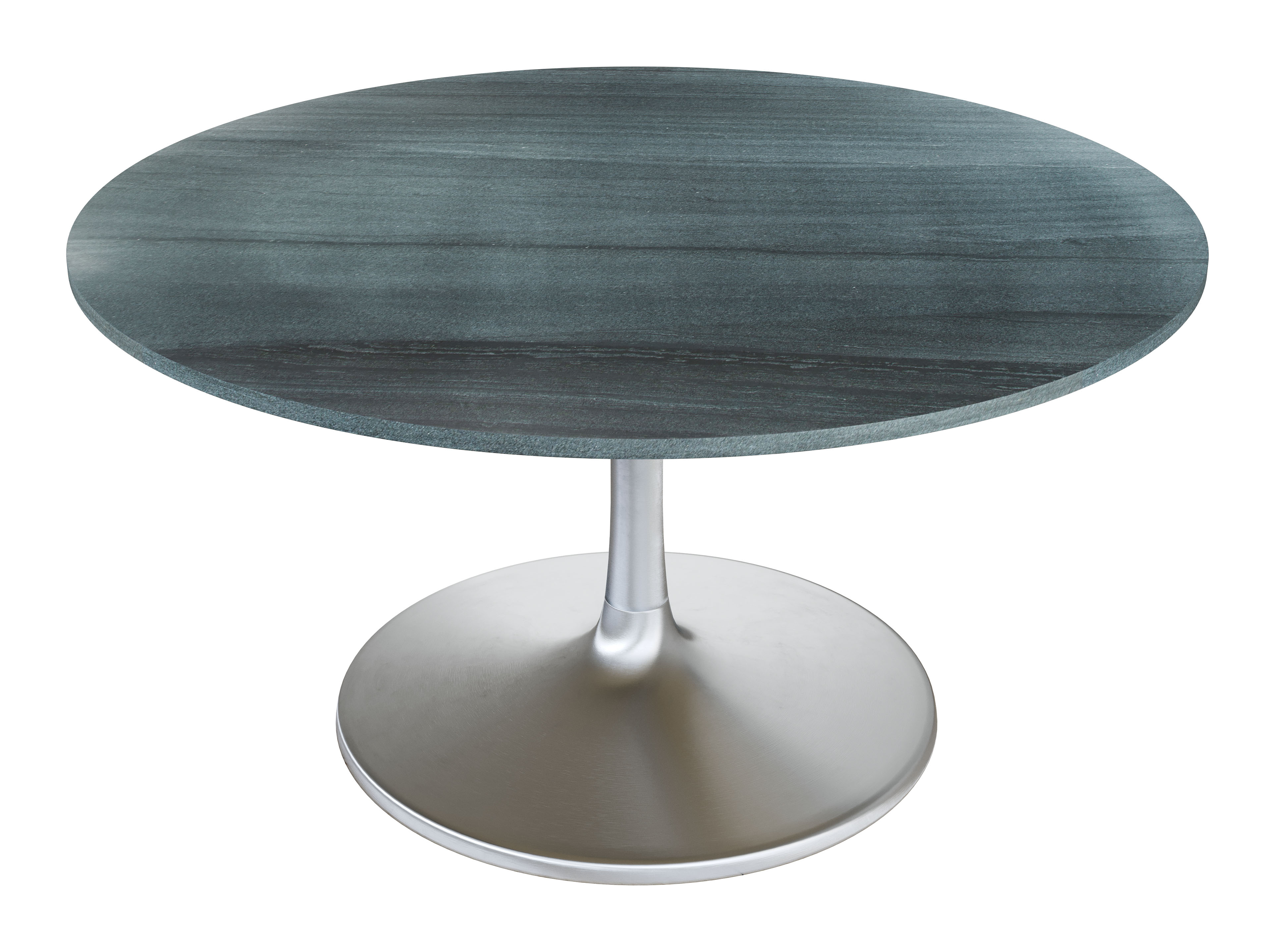 Metropolis Dining Table (60") Gray & Silver product image