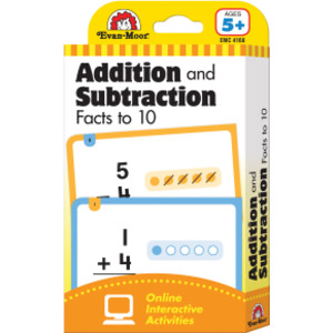 Learning Line: Addition and Subtraction Facts to 10, Grade 1+ (Age 5+) - Flashcards
