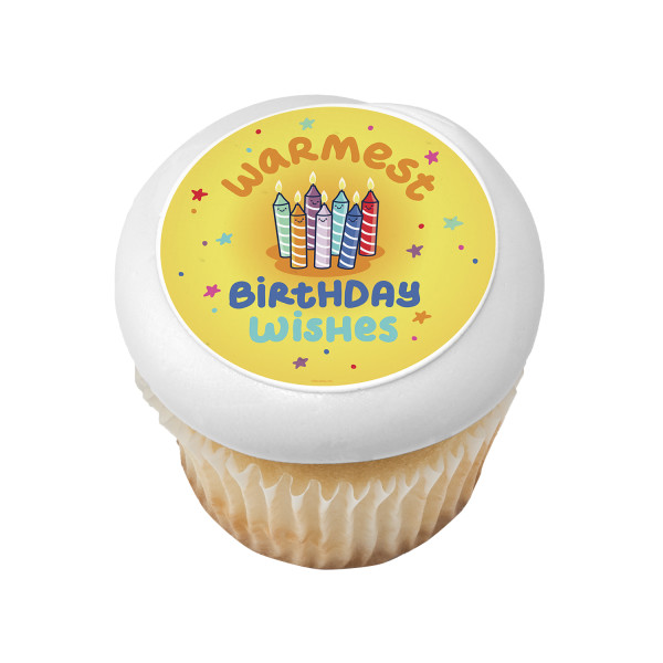 Warmest Birthday Wishes PhotoCake® Edible Image®