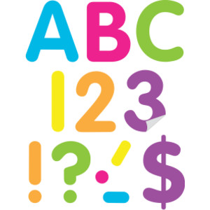 Brights 4" Classic Self-Adhesive Letters Uppercase, 108 Pieces