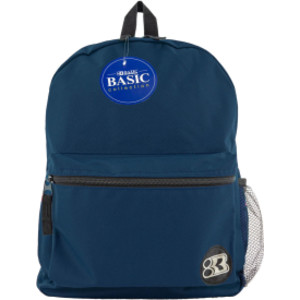 16" Basic Backpack, Navy Blue