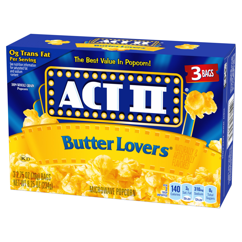 Act Ii Butter Lovers Microwave Popcorn | Conagra Foodservice