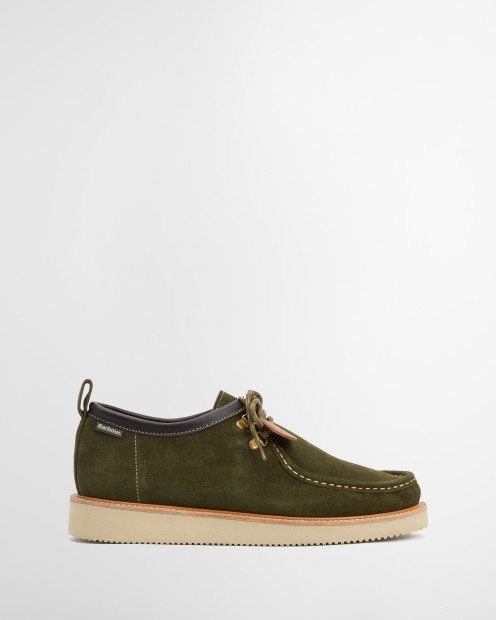 Barbour x Wildbunch Styles Heathpool Apron Lace Mocassins Green