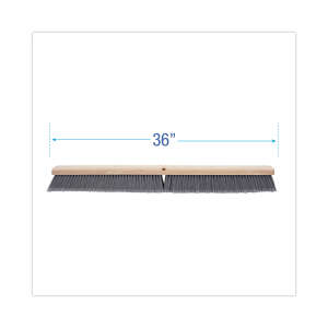 Boardwalk, 36in, Floor Brush Head, Polypropylene Bristles, Gray