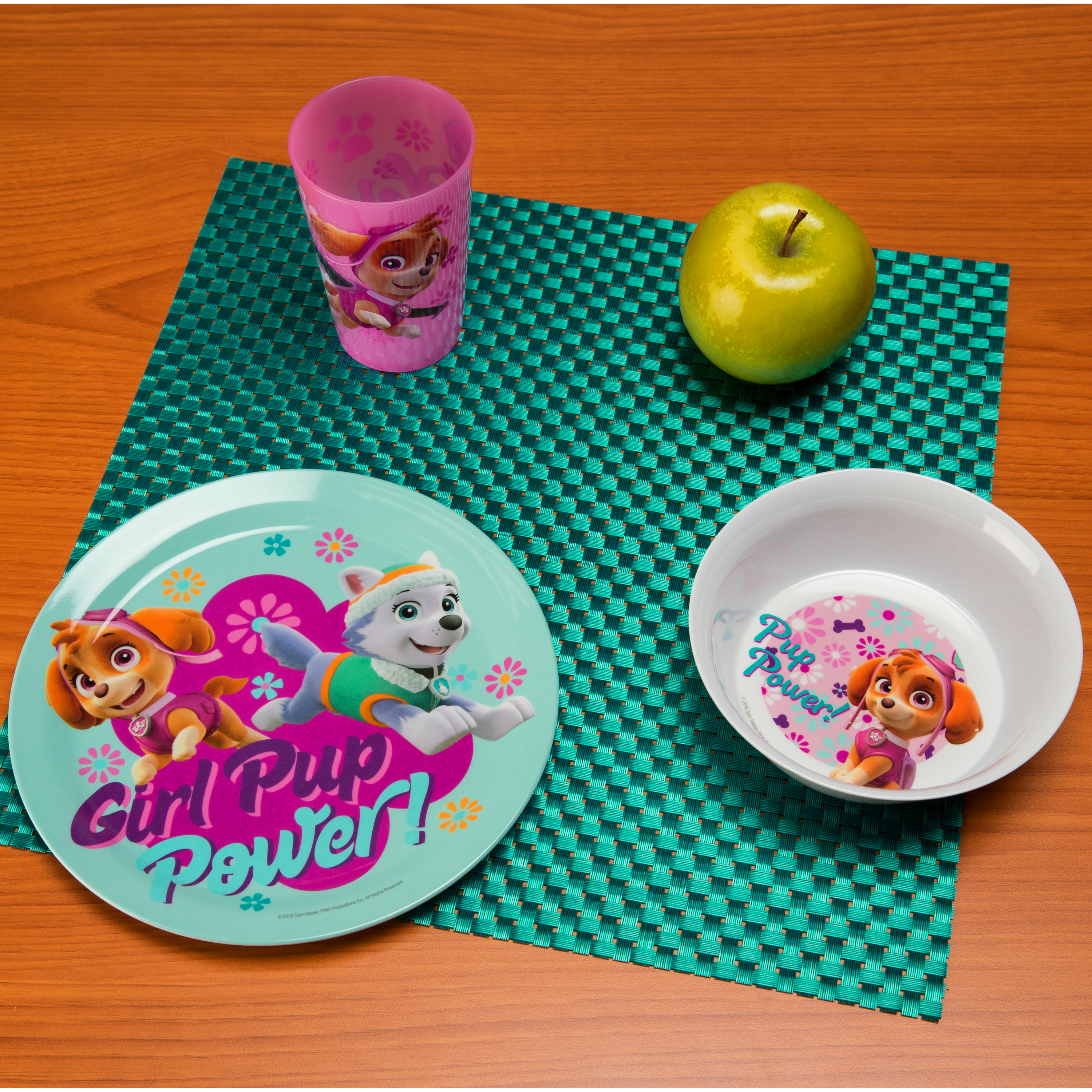 Paw Patrol Kids Dinnerware Set, Skye & Everest, 3-piece set slideshow image 3 Paw Patrol Kids Dinnerware Set, Skye & Everest, 3-piece set slideshow image 3
