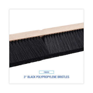 Boardwalk, 36in, Floor Brush Head, Polypropylene Bristles, Black