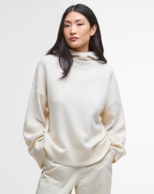 Felpa oversize lavorata a maglia con cappuccio Evette 
