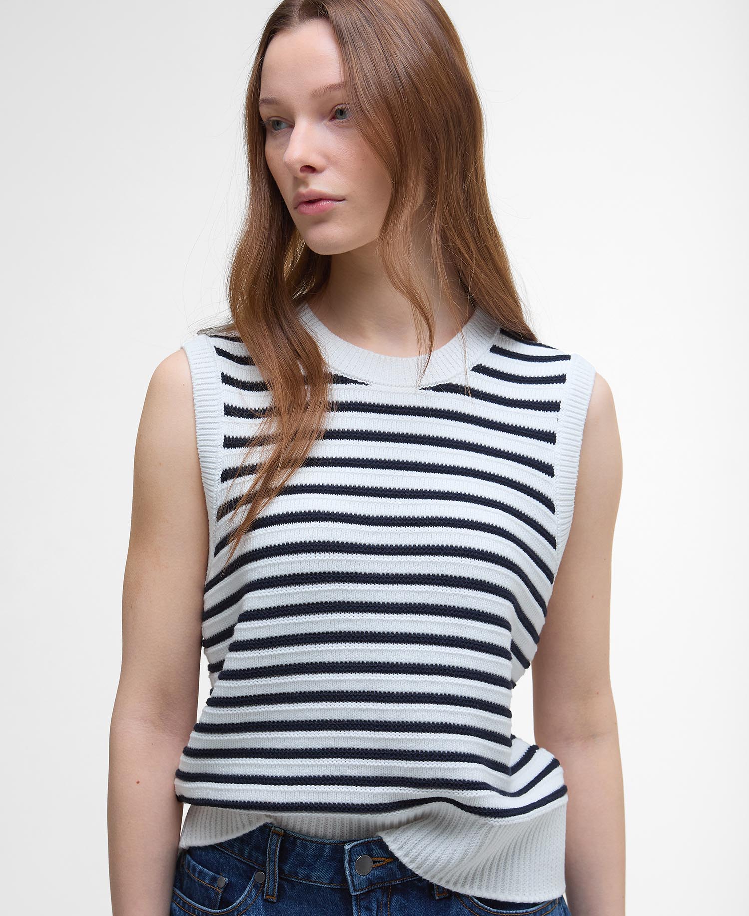 Emberly Striped Sweater Vest image number 3