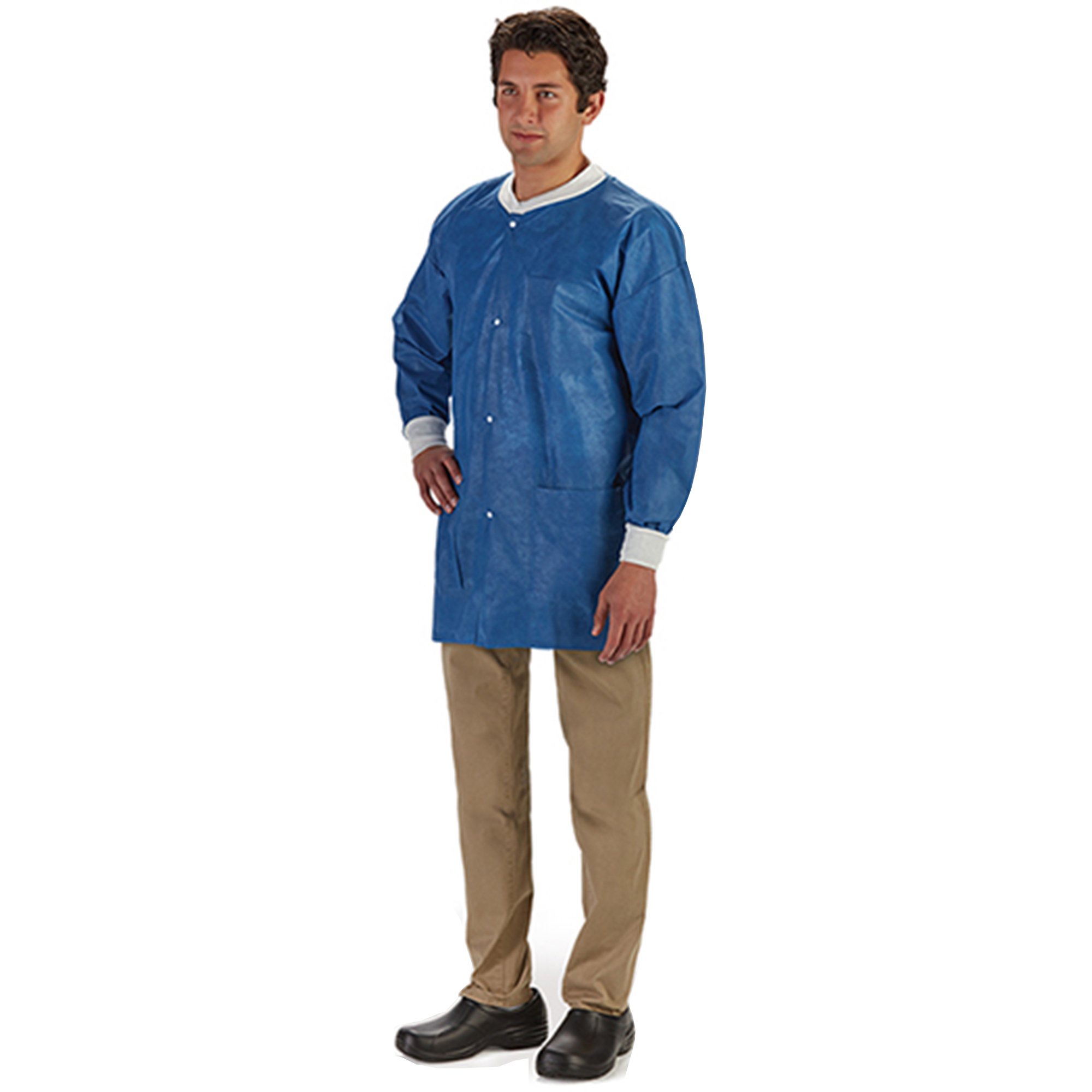 LabMates Lab Jacket, Small, Blue MK 1149954
