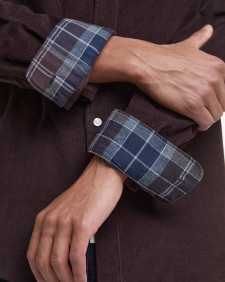 Ramsey Tailored Long-Sleeved Shirt Dark Oak