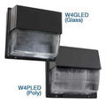 W4PLED Series Wallpack LED 67W 120 to 277V 5000K 5208 lm 70 CRI Surface Mount Black 16 L x 15 H x 8 W in.