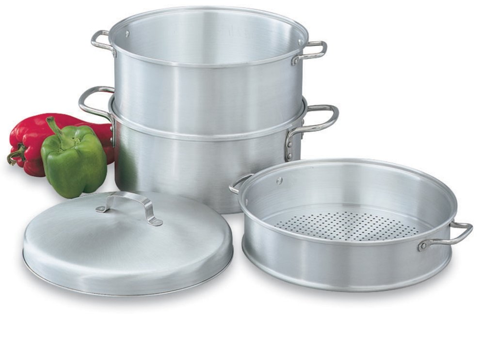 3-tier 4-piece 5-quart Wear-Ever® aluminum steamer set