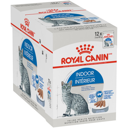 Royal Canin Feline Health Nutrition Indoor Adult Loaf in Gravy Pouch Cat Food