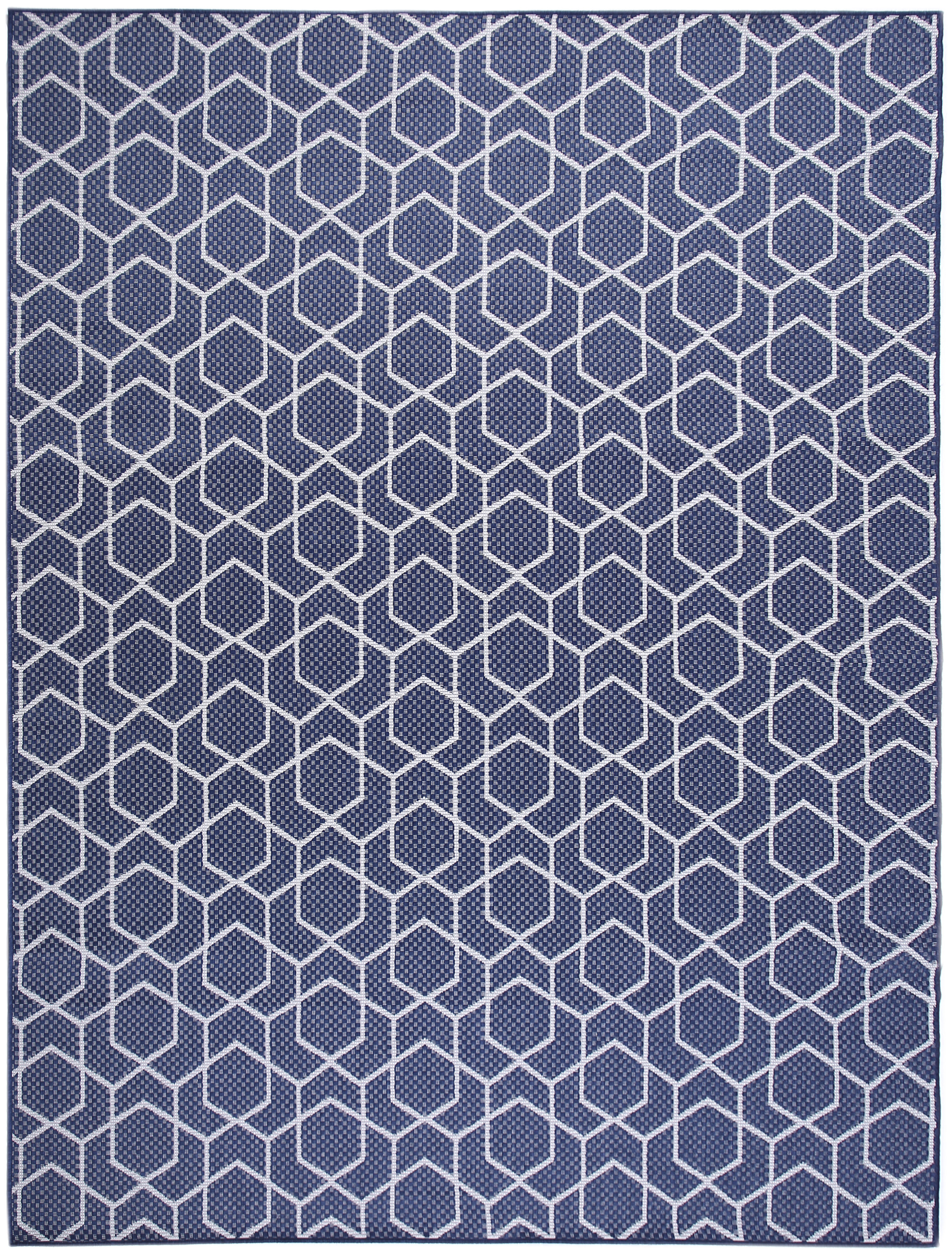 Nourison Horizon Indoor/Outdoor 9' x 12' Navy Modern Rug