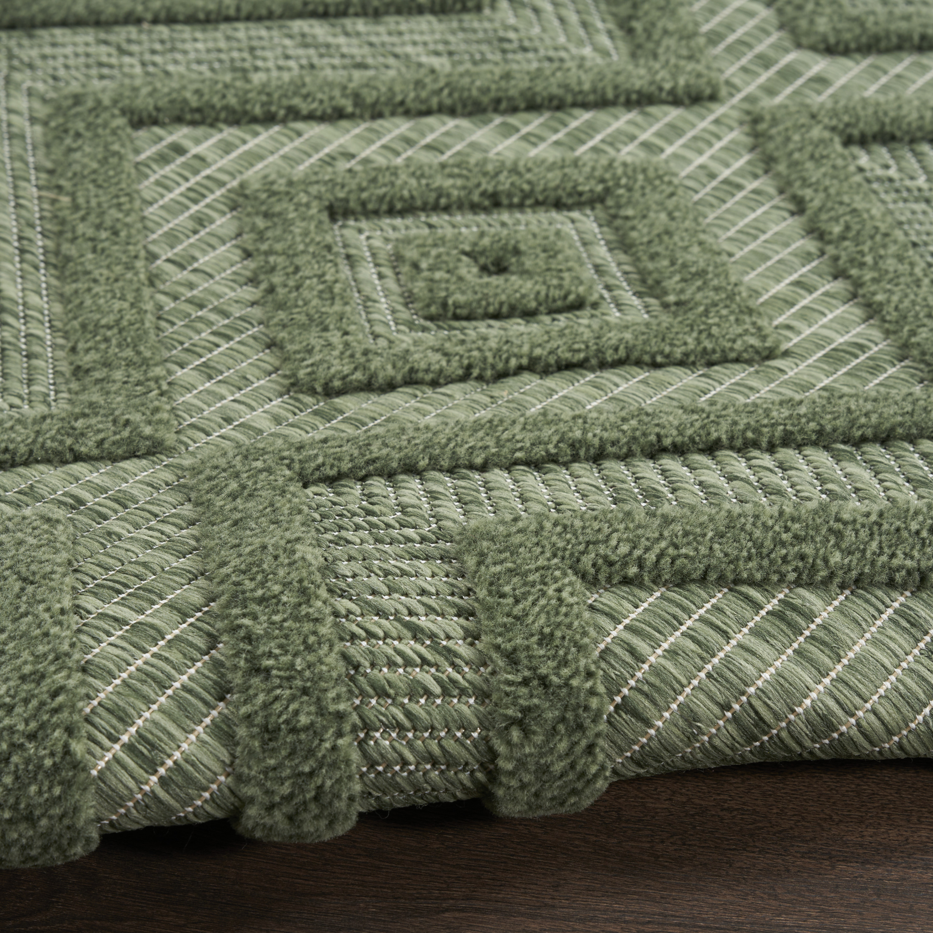 Nourison Versatile 4' x 6' Green Modern Rug