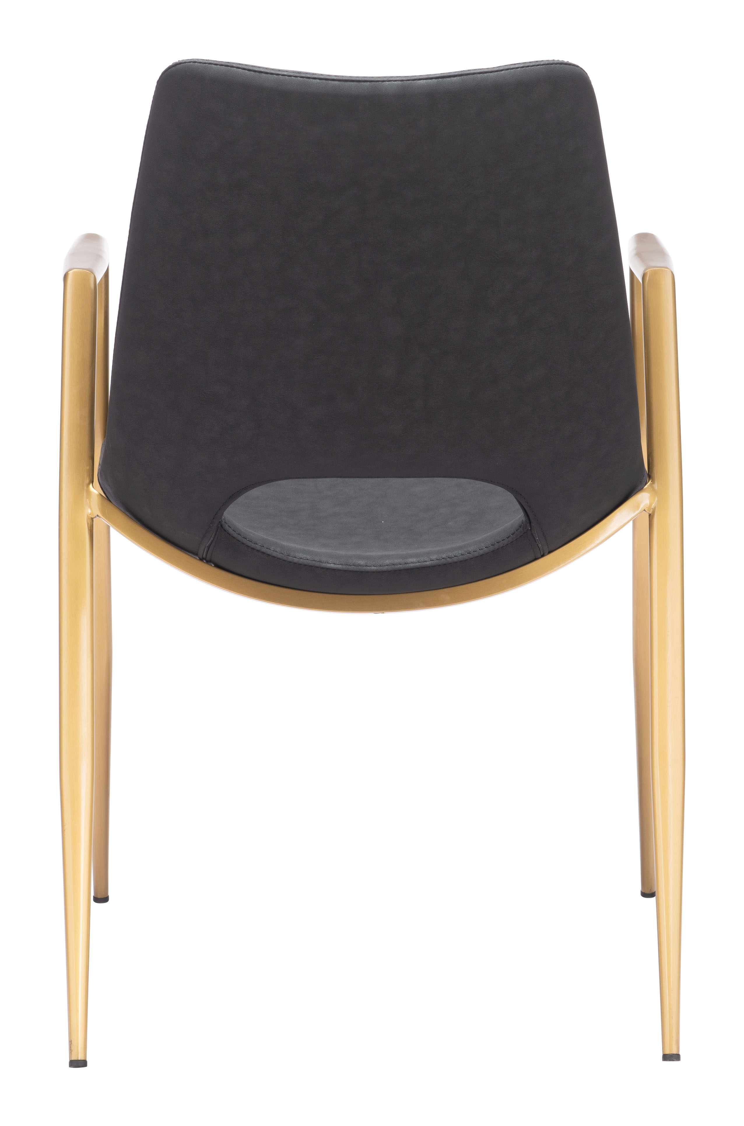 Desi Dining Chair (Set of 2) Black & Gold product image