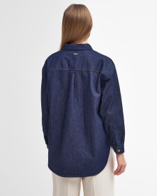 Cassie Denim Oversized Long-Sleeved Shirt 