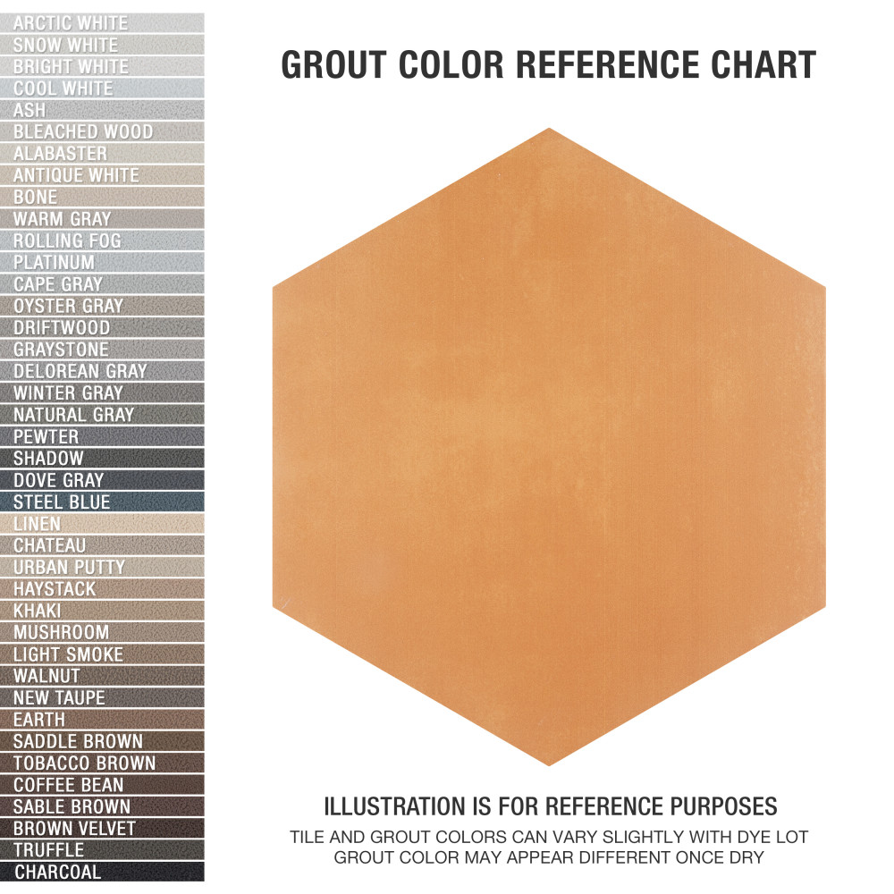 Horizon Hex Mostaza 7-3/4 in. x 9 in. Porcelain Floor and Wall Tile