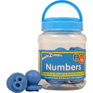 Easy Grip Dough and Paint Stampers, Numbers, Set of 10