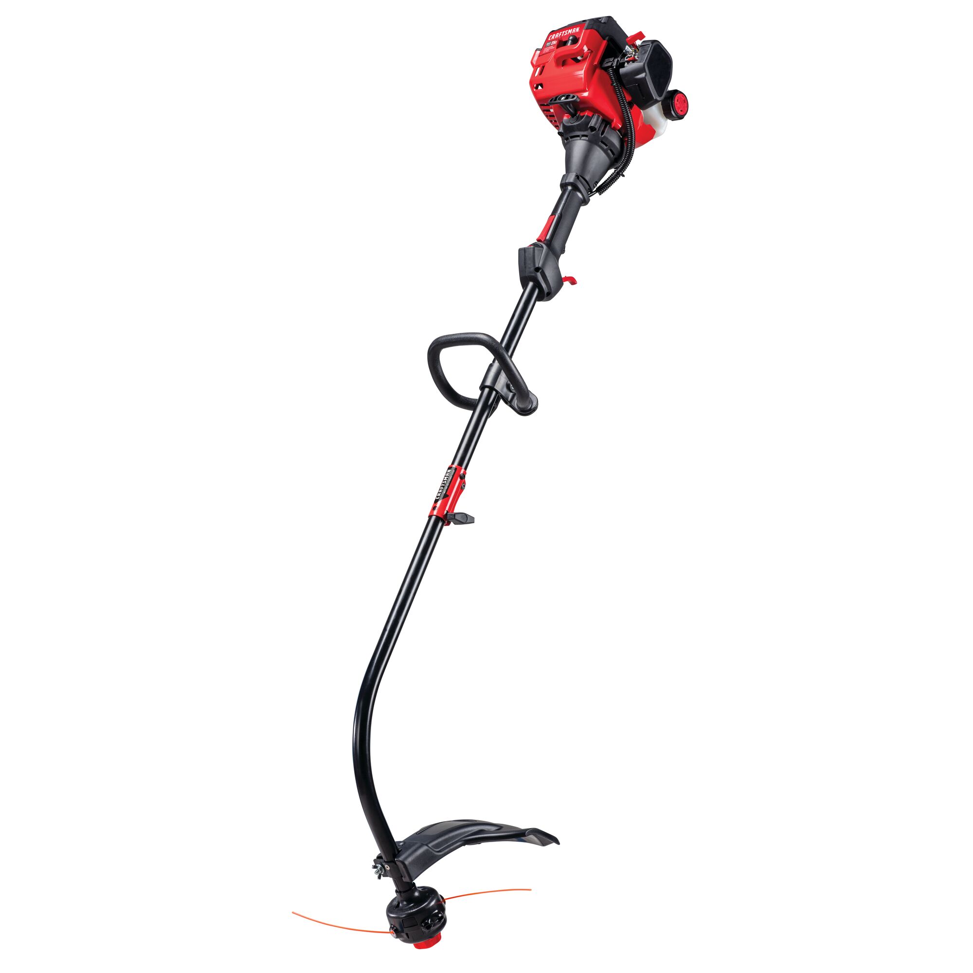 2 Cycle 17 inch curved shaft gas weedwacker trimmer.