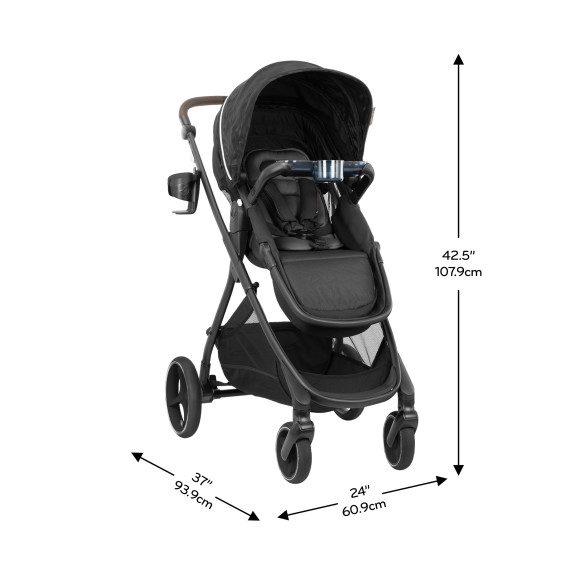 Shyft Intuiti+ Stroller dimensions diagram