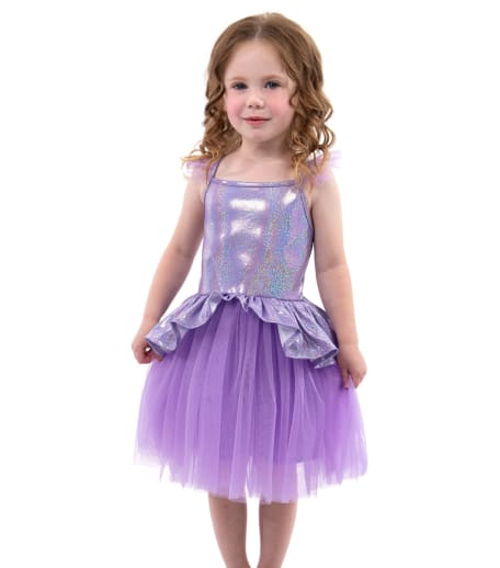 Little Adventures Lilac Tutu Dress, Size L (Ages 5-7)