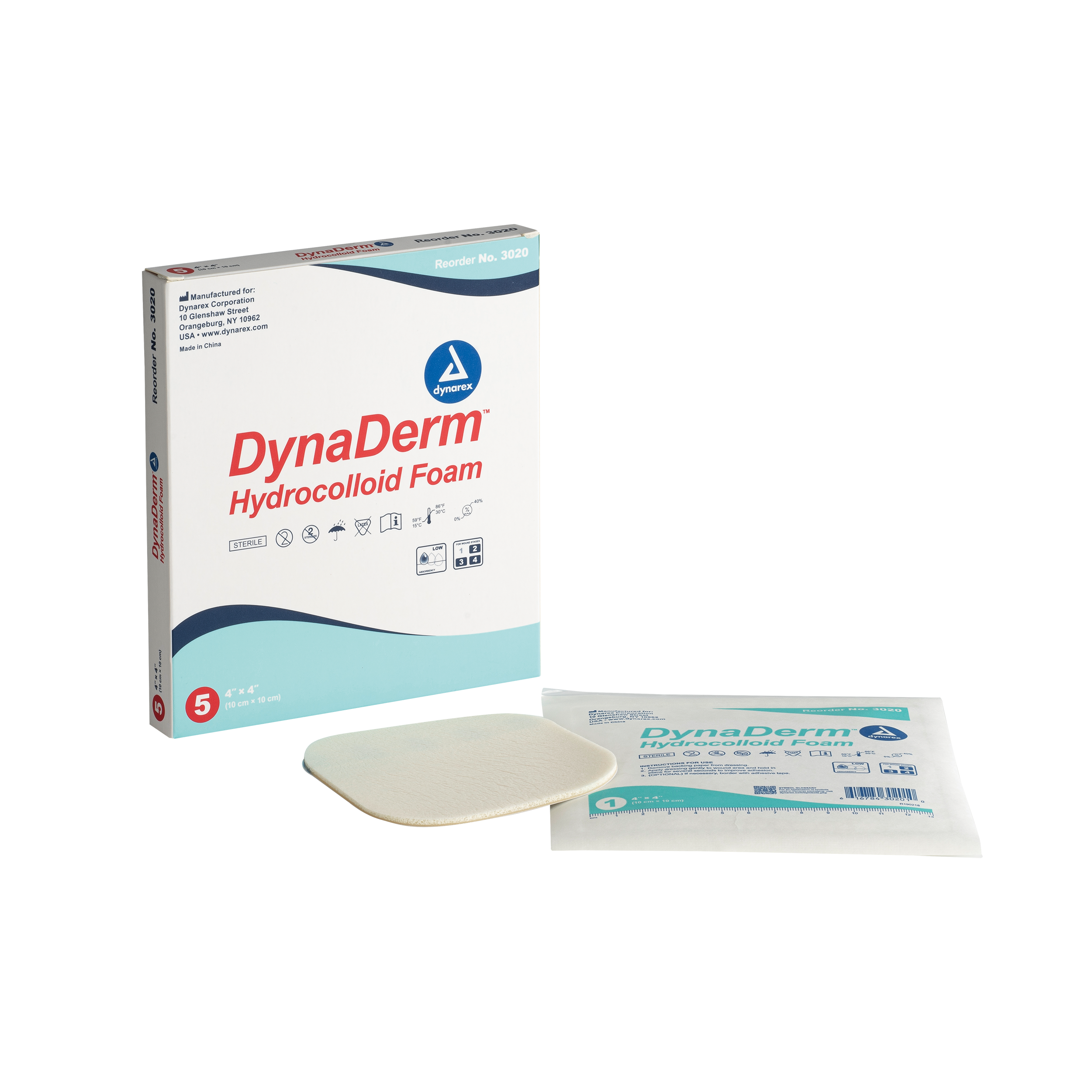 DynaDerm™ Hydrocolloid Foam - 4