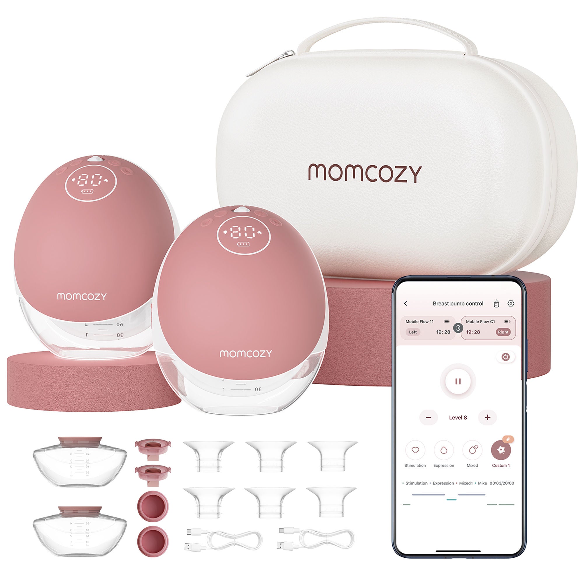 Hands Free Double Electric Breast Pump Momcozy Mobile Flow™ M9