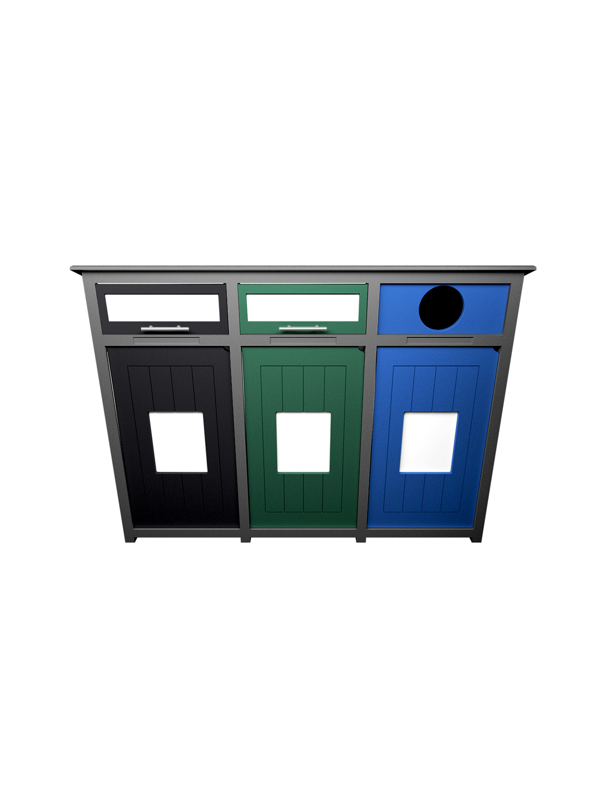 AURA – Triple – Unit – Lift-Lift-Circle – Grey-Black-Green-Blue